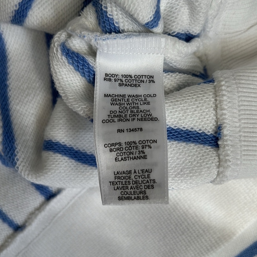 Vineyard Vines Pullover Longsleeve Cotton XS Blue Stripe Whale Sweatshir… - Picture 6 of 7